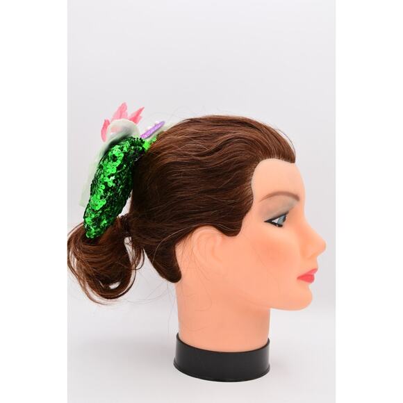 Disney Parks Swap Your Bow Interchangeable Little Mermaid Ariel Bow Sequin RARE main image 9